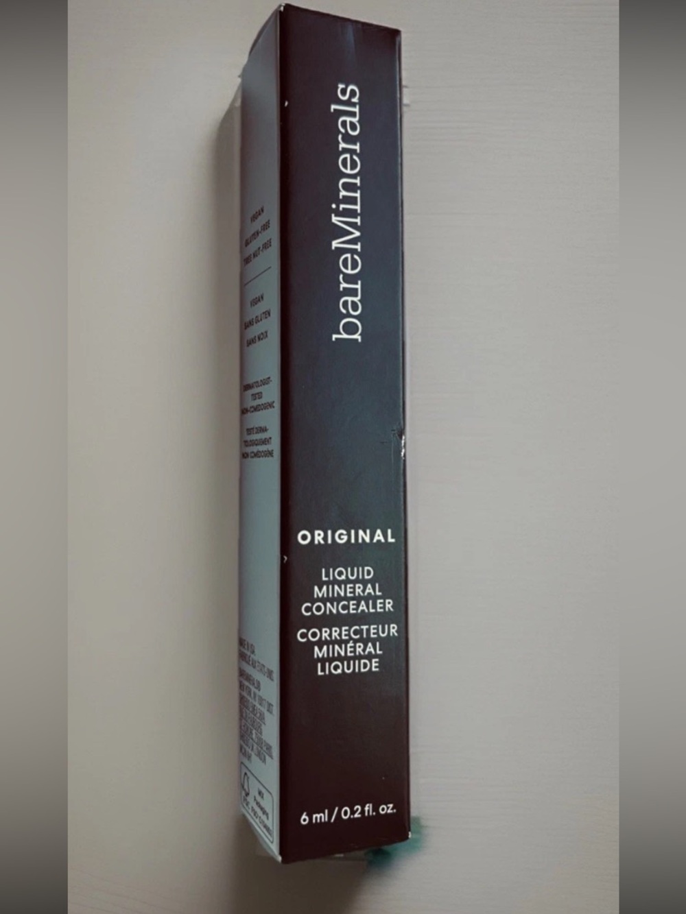 NIB bareMinerals Liquid Concealer Original Shade Tan 4C Ebony Skin Mineral 2040